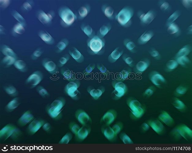 neon dots. abstract blue background