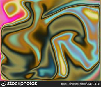 Neon Rainbow Colors Mixing in Swirls Background
