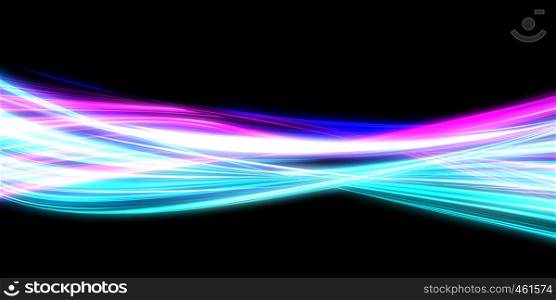 Neon Streaks Modern Abstract Background with Glowing Lines. Neon Streaks