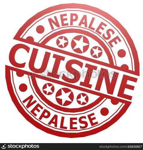 Nepalese cuisine stamp