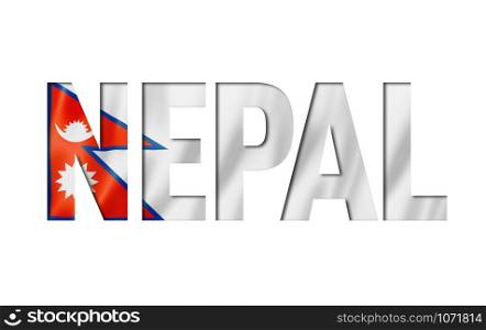 nepalese flag text font. nepal symbol background. nepal flag text font