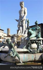 Neptun fontain at Palazzo Vecchio, Florence, Italy