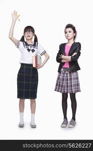 Nerd and punk girl