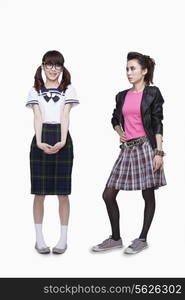 Nerd and punk girl