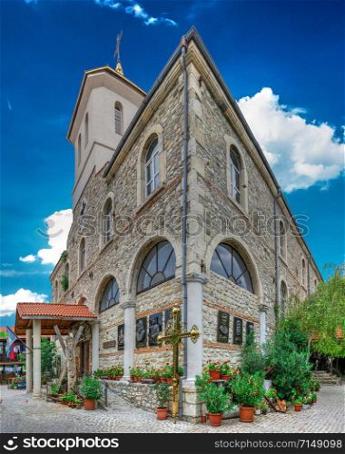 Nessebar, Bulgaria ? 07.10.2019. Church Dormition of Theotokos in the old town of Nessebar, Bulgaria, on a summer day. Church Dormition of Theotokos in Nessebar, Bulgaria