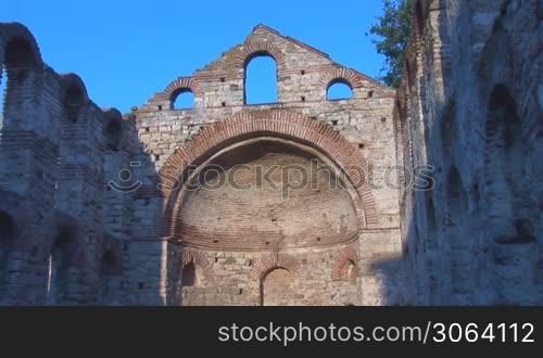 "Nessebar: ruins of ancient church "Hagia Sophia""