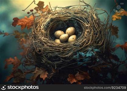 Nest bird eggs natural. Animal farm. Generate Ai. Nest bird eggs natural. Generate Ai