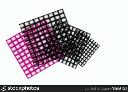 Net table design on the white background