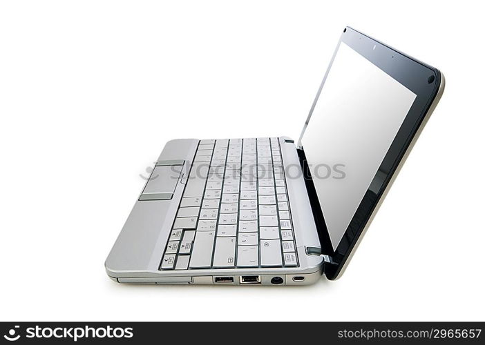 Netbook isolated on the white background