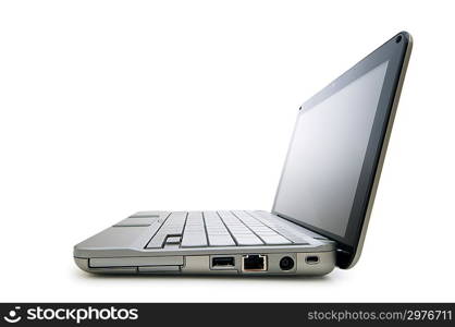 Netbook isolated on the white background