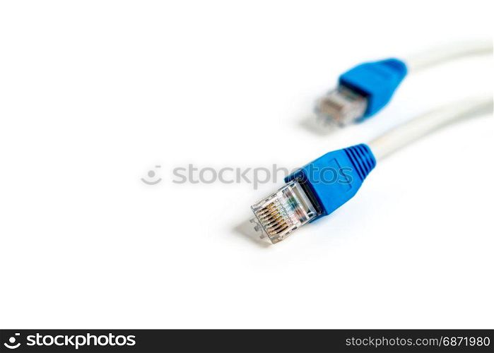 Network cable with RJ 45 connector