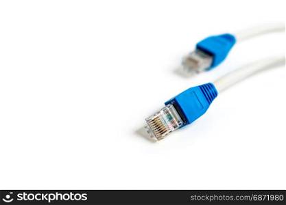 Network cable with RJ 45 connector