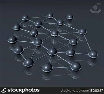 Network connection communication web concept. Network communication concept