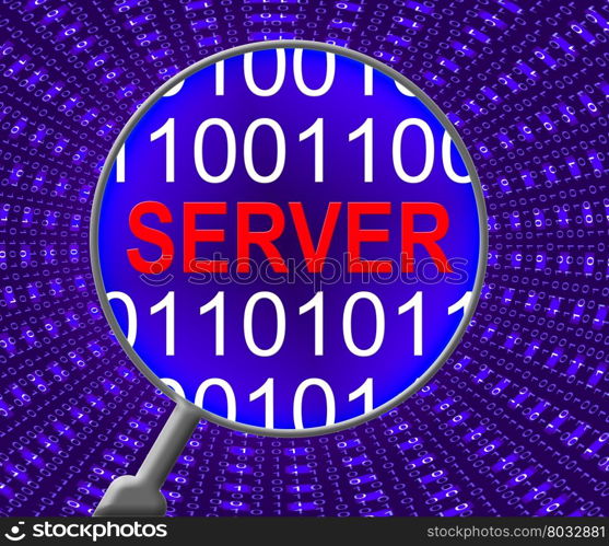 Network Server Showing Computer Servers And Networked