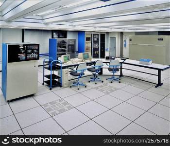 Network servers in an office room