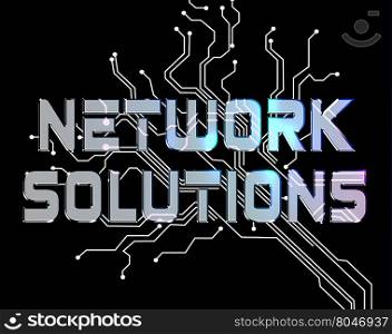 Network Solutions Meaning Global Communications And Solve