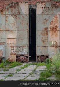 Neuruppin, Ostprignitz-Ruppin, state Brandenburg, Germany - remnants of the former air base. It was operated primarily as a military airfield in the years 1916 to 1991.