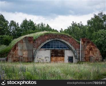Neuruppin, Ostprignitz-Ruppin, state Brandenburg, Germany - remnants of the former air base. It was operated primarily as a military airfield in the years 1916 to 1991.