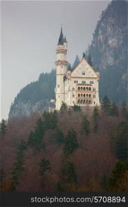 Neuschwanstein castle in Bavarian alps, Germany