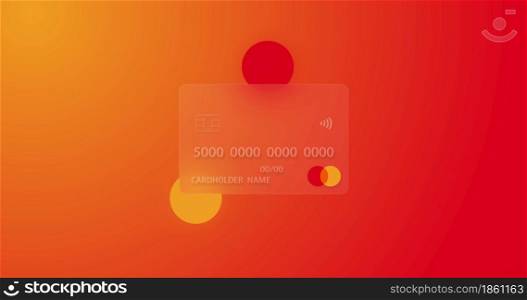 Neutral Mastercard credit card on colorful background rendered with the glassmorphism effect. Internet shopping concept, mobile payments, financial transactions. looped video.. Neutral Mastercard credit card on colorful background rendered with the glassmorphism effect. Internet shopping concept, mobile payments, financial transactions. looped video