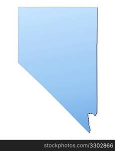 Nevada(USA) map