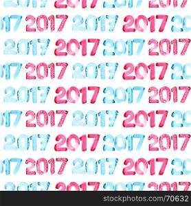 New 2017 year - seamless background