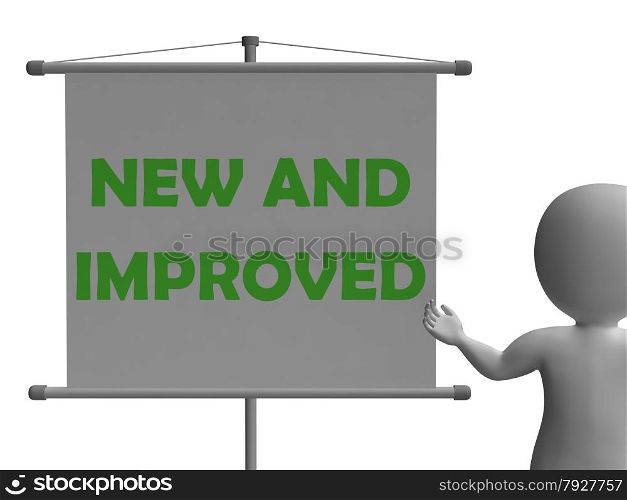 New And Improve Board Showing Innovation Upgrade And Improvement