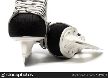 New and modern skates on a white background