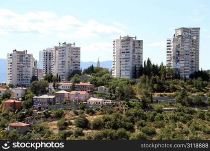 New apartments on the hill in Rijeka, Croatia