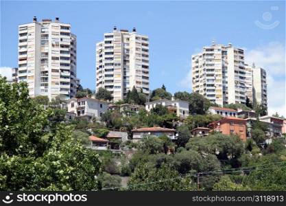 New apartments on the hill in Rijeka, Croatia