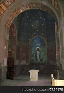 New Aphon monastery inside. The Abkhazia travel