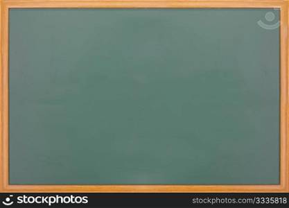 New blank blackboard with wooden frame