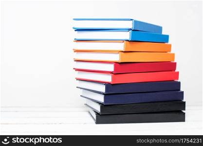 new books isolated on a white background