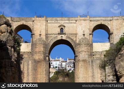 New Bridge (Spanish: Puente Nuevo) from 18th century in Ronda, Andalucia, Spain.