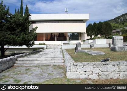 New building of Archeoloigy museum in Split, Croatia