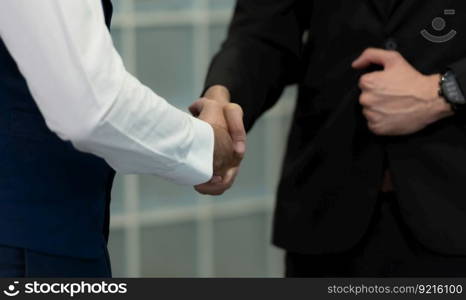 New business people in the conference room are exchanging information with each other along with rehearsing important information before presenting work and new projects to the management team