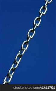 new chain is isolated on a dark blue background