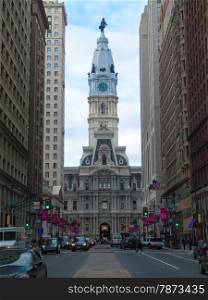 New city hall. view of the New city hall in Philadelphia