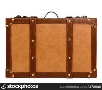 New clean retro stylized suitcase isolated on white background
