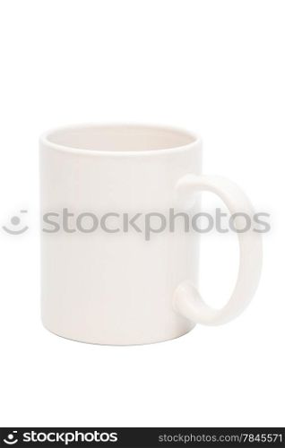 new coffee mug on a white background