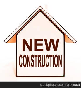 New Construction House Showing Recent Building Or Development