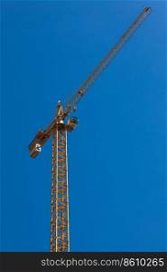 new crane on a sunny day