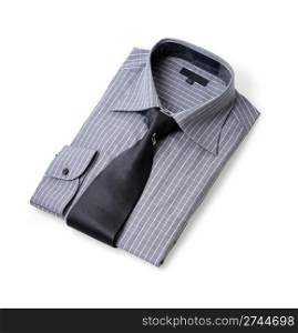 New dress shirt and silk tie