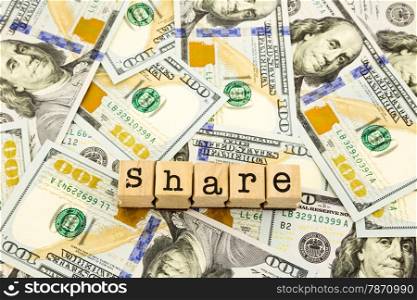 new edition 100 dollar banknotes, money and currency for share and donation concept