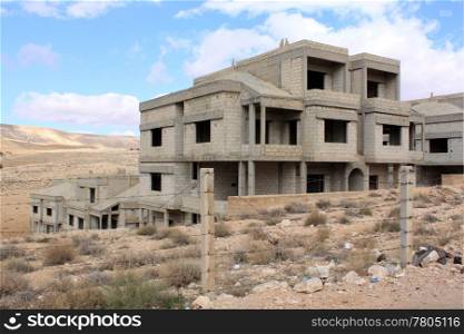 New houses near monastery in Maalula, Syria
