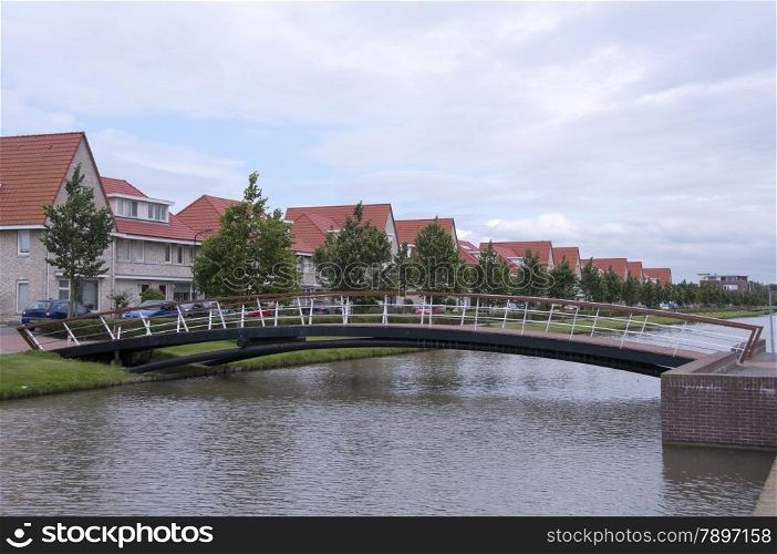 new houses near the water in holland