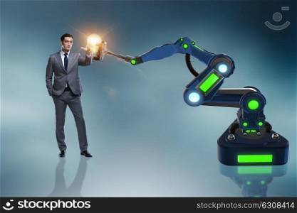 New idea concept with businessman