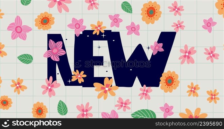 new letter text banner flowers, 4k, footage Motion. new letter text banner flowers, 4k, footage, Motion, graphic