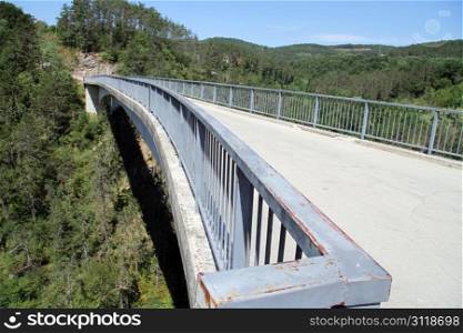 New long bridge over Pazin Jama, Istria, Croatia