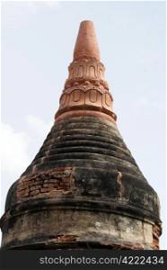 New part of old stupa in Inwa